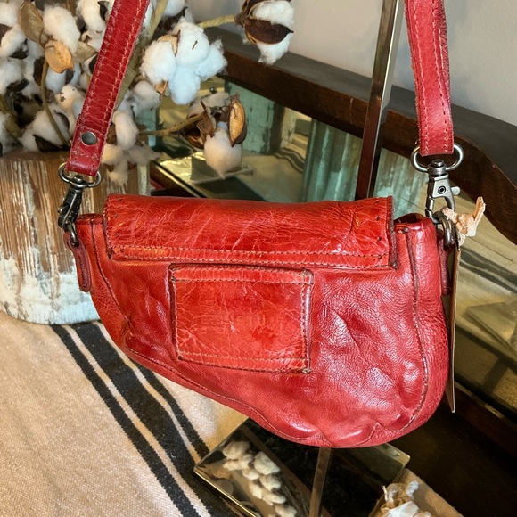 NWT Bed Stu Priscilla Crossbody Belt Bag Clutch Indie Red DD Retail $198 - Picture 8 of 15